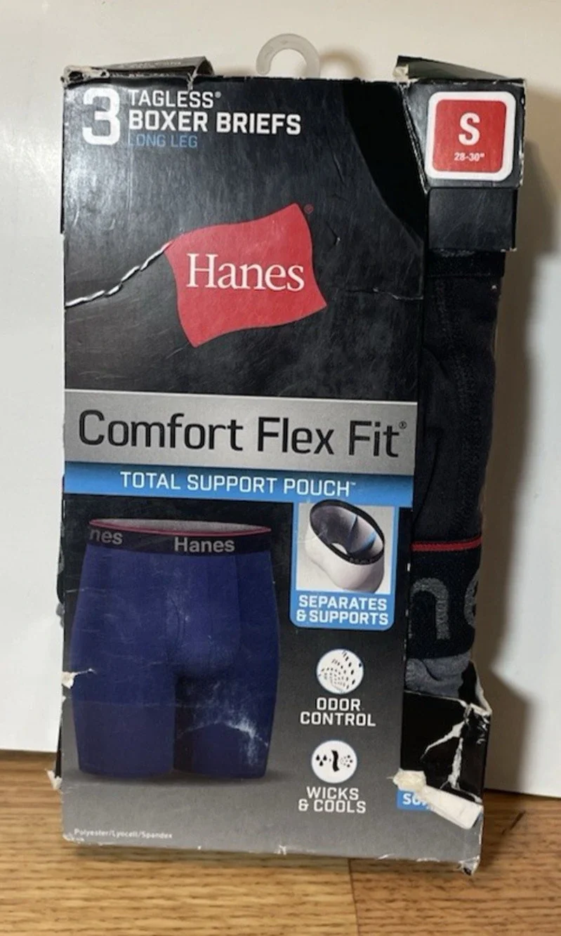 3 Pack Hanes Comfort Flex-Fit Men’s Size Small (28-30